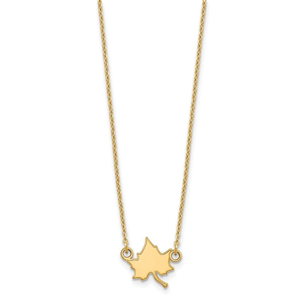 10K Gelbgold Logoart Indiana State University I S Klein Anhänger 18 Zoll Halskette