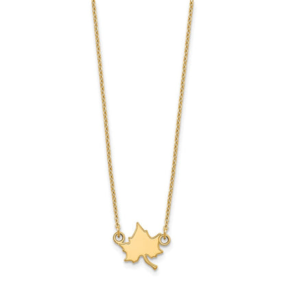 10K Gelbgold Logoart Indiana State University I S Klein Anhänger 18 Zoll Halskette