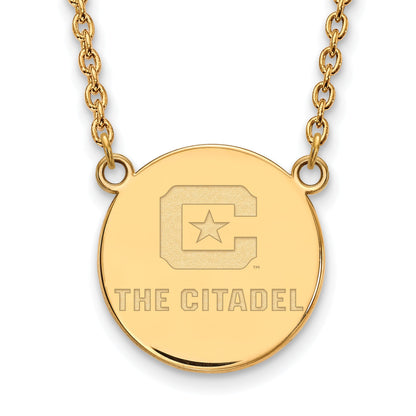 10K Gelbgold 10ky Logoart The Citadel Groß Anhänger Halskette