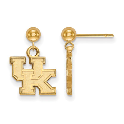 Vergoldet Sterlingsilber Logoart University Of Kentucky U K Hängend Kugel Ohrstecker