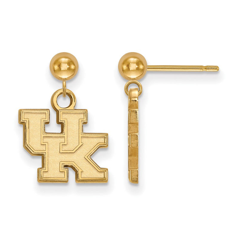 Vergoldet Sterlingsilber Logoart University Of Kentucky U K Hängend Kugel Ohrstecker