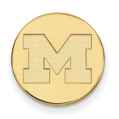 14K Gelbgold Gold Logoart University Of Michigan Buchstabe M Anstecknadel