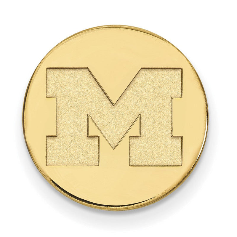 14K Gelbgold Gold Logoart University Of Michigan Buchstabe M Anstecknadel