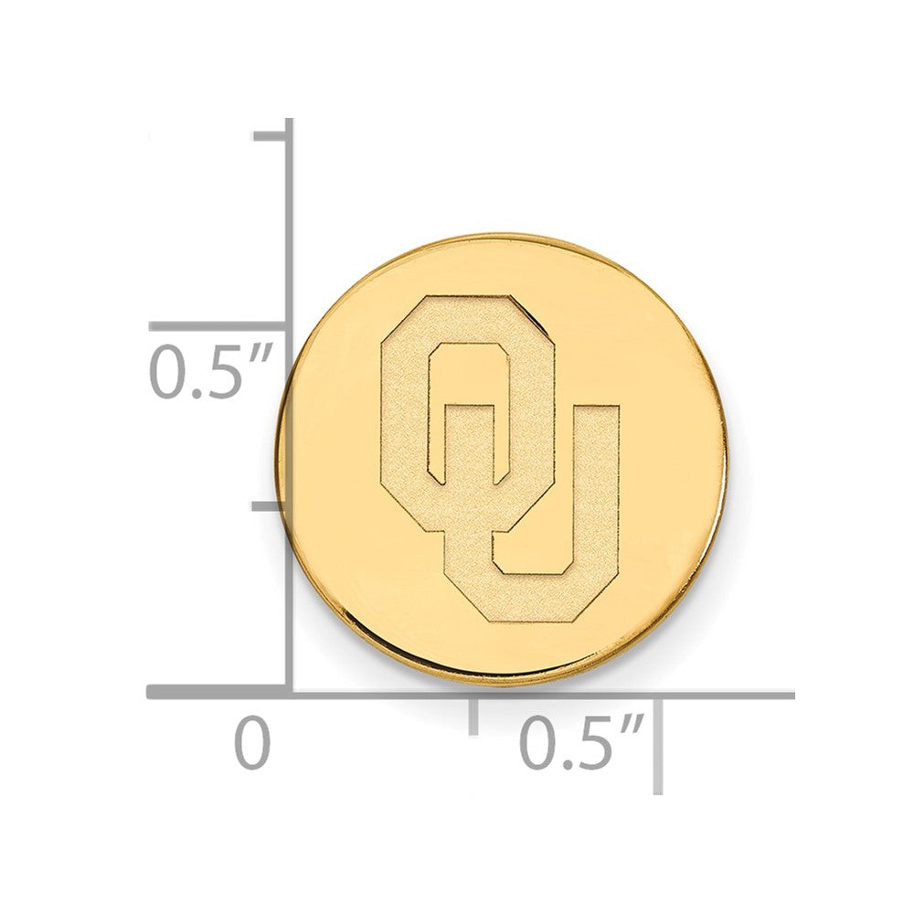 14K Gelbgold Gold Logoart University Of Oklahoma O-u Krawatten Tac