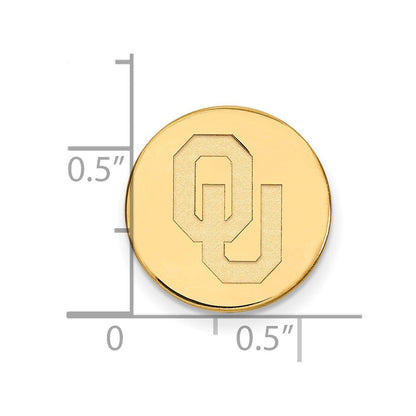 14K Gelbgold Gold Logoart University Of Oklahoma O-u Krawatten Tac