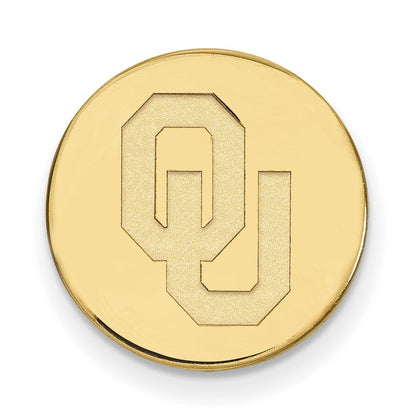 14K Gelbgold Gold Logoart University Of Oklahoma O-u Krawatten Tac