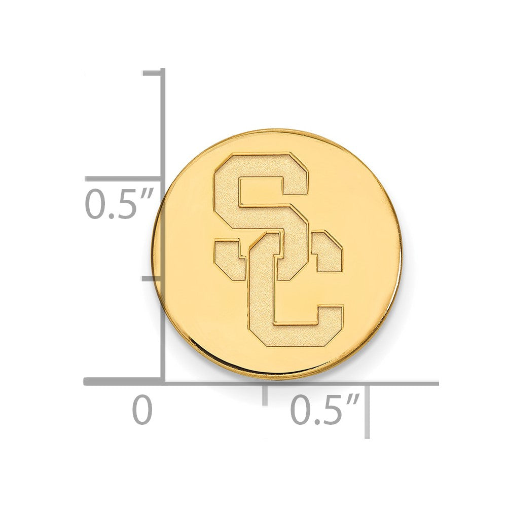 14K Gelbgold Gold University Of Southern California S-c Anstecknadel