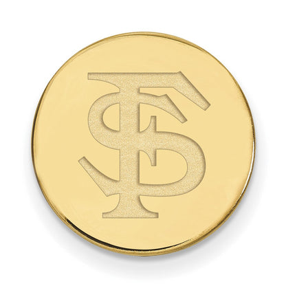 14K Gelbgold Gold Logoart Florida State University F-s Anstecknadel