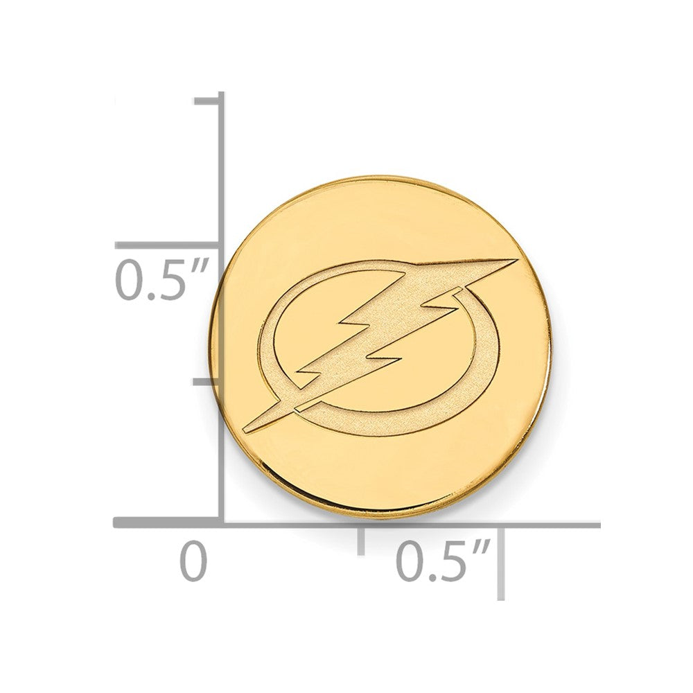 14K Gelbgold Gold Nhl Logoart Tampa Bay Blitz Anstecknadel