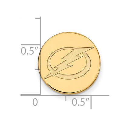 14K Gelbgold Gold Nhl Logoart Tampa Bay Blitz Anstecknadel