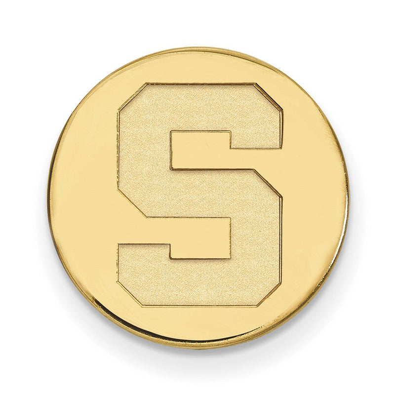 14K Gelbgold Gold Logoart Michigan State University Buchstabe S Anstecknadel
