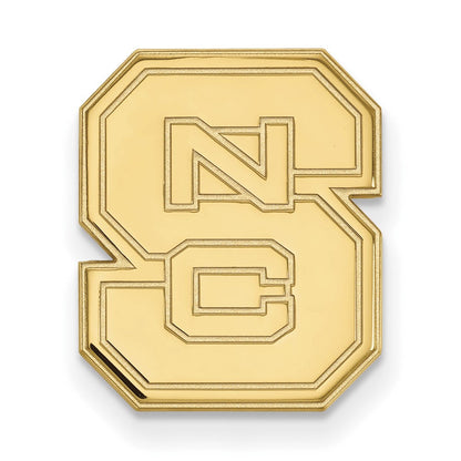 14K Gelbgold Gold Logoart North Carolina State University N-c-s Anstecknadel