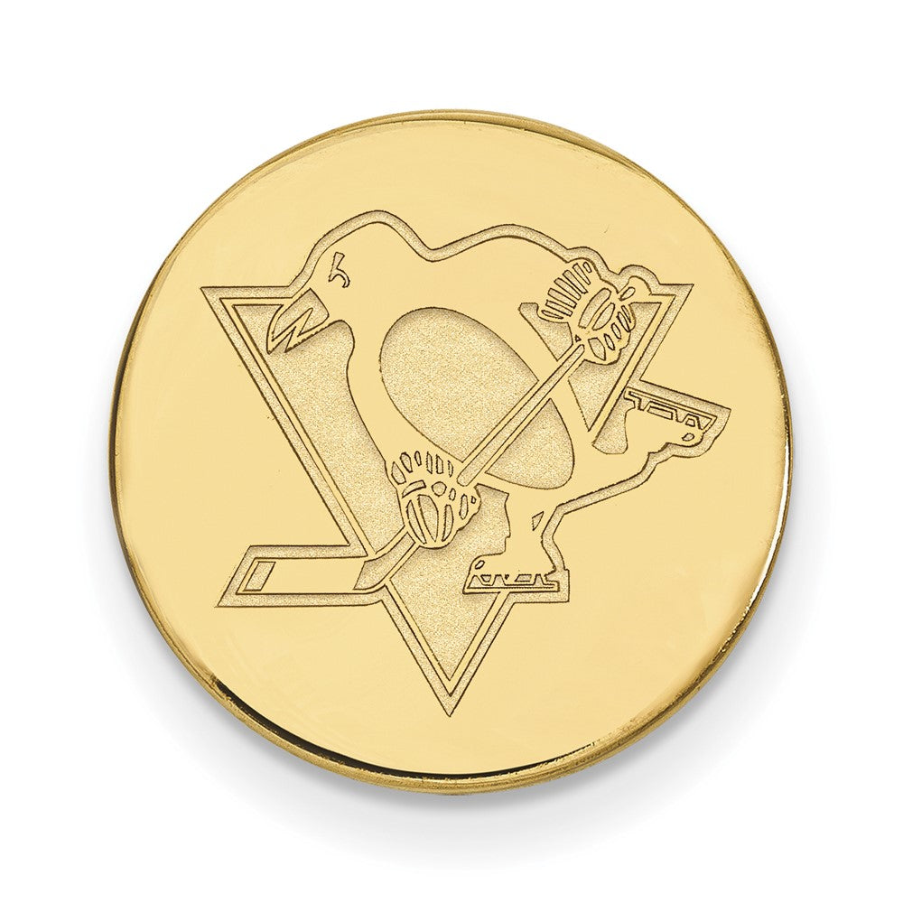 14K Gelbgold Gold Nhl Logoart Pittsburgh Penguins Anstecknadel