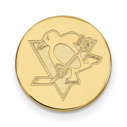 14K Gelbgold Gold Nhl Logoart Pittsburgh Penguins Anstecknadel
