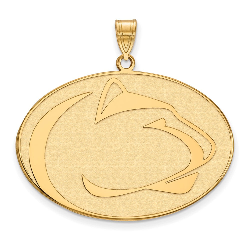 10K Gelbgold Logoart Penn State University Löwe Extra Groß Anhänger