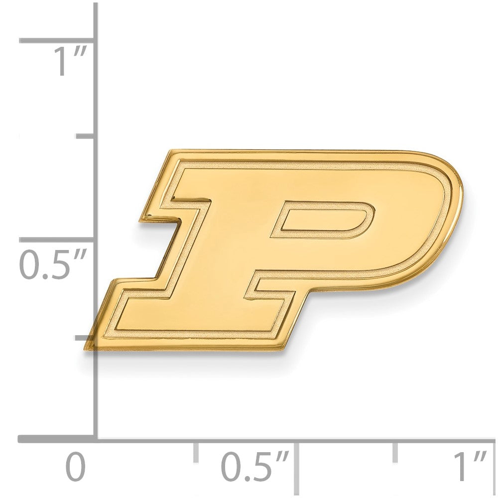 14K Gelbgold Gold Logoart Purdue University Buchstabe P Anstecknadel