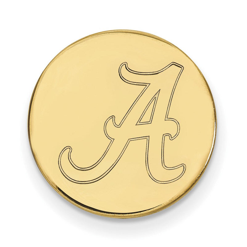 14K Gelbgold Gold Logoart University Of Alabama Buchstabe A Anstecknadel