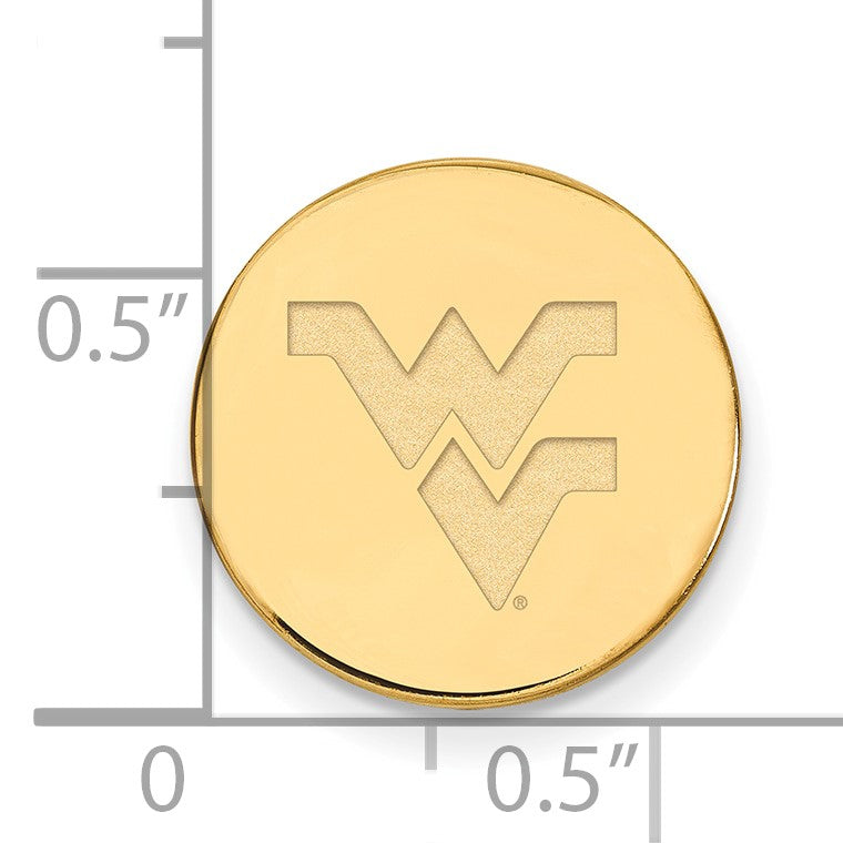14K Gelbgold Gold Logoart West Virginia University W-v Anstecknadel