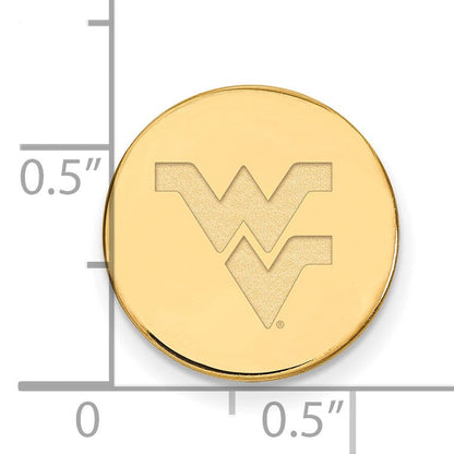 14K Gelbgold Gold Logoart West Virginia University W-v Anstecknadel