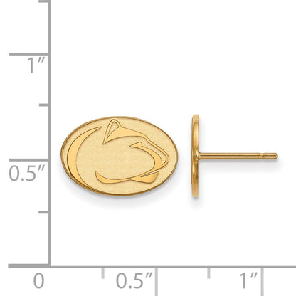 14K Gelbgold Logoart Penn State University Löwe Extra Klein Ohrstecker
