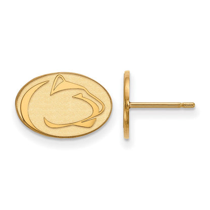 10K Gelbgold Logoart Penn State University Löwe Extra Klein Ohrstecker