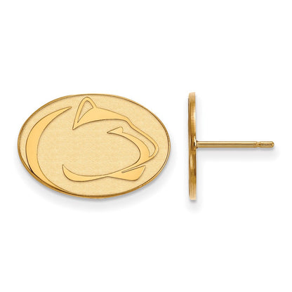 10K Gelbgold Logoart Penn State University Löwe Klein Ohrstecker