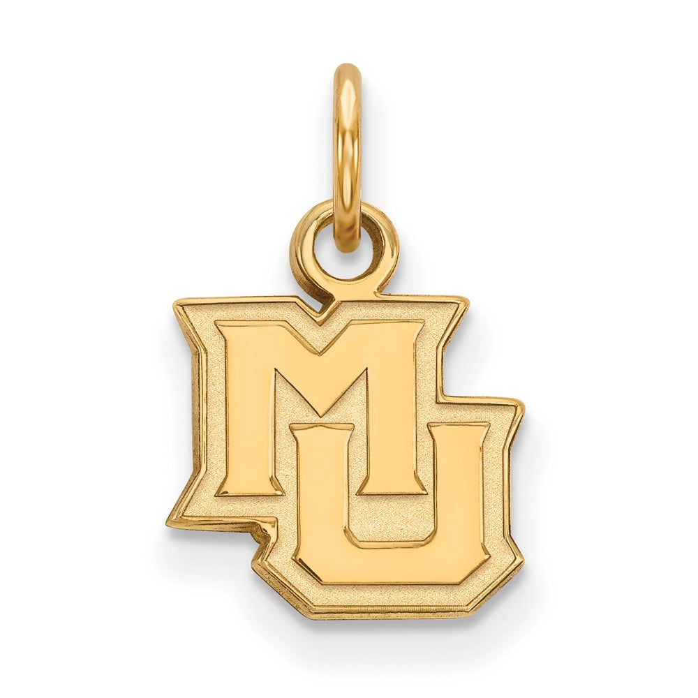 14K Gelbgold Logoart Marquette University M U Extra Klein Anhänger