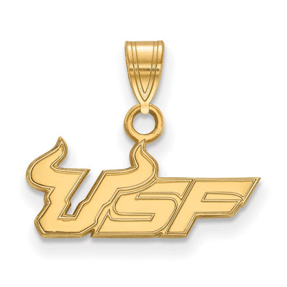 Vergoldet Sterlingsilber Logoart University Of South Florida U S F Klein Anhänger