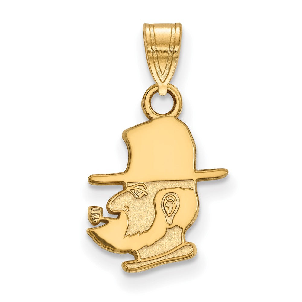 10K Gelbgold Logoart Appalachian State University Mountaineer Klein Anhänger