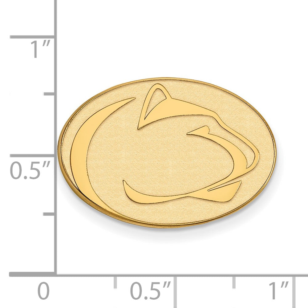 14K Gelbgold Gold Logoart Penn State University Löwe Anstecknadel