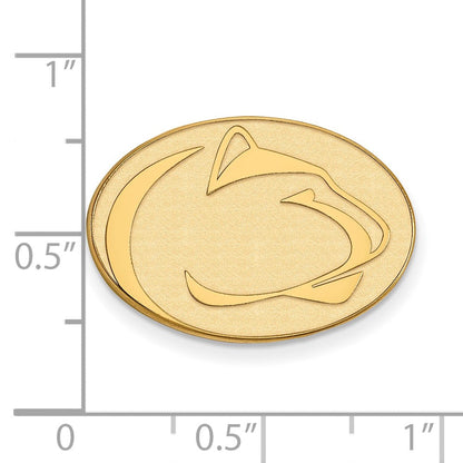 14K Gelbgold Gold Logoart Penn State University Löwe Anstecknadel