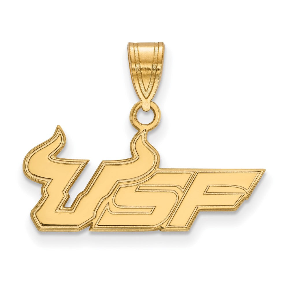 Vergoldet Sterlingsilber Logoart University Of South Florida U S F Mittel Anhänger