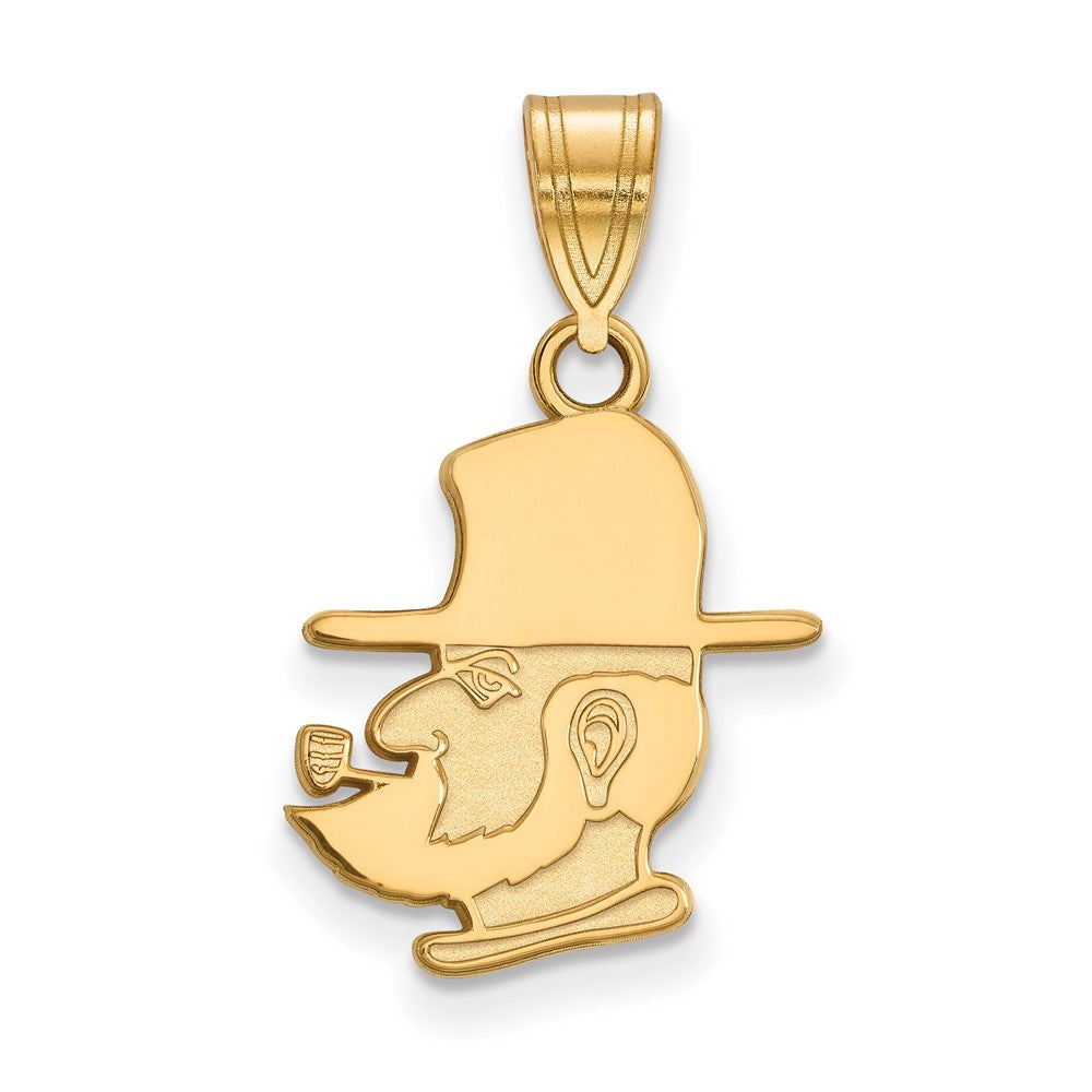 10K Gelbgold Logoart Appalachian State University Mountaineer Mittel Anhänger