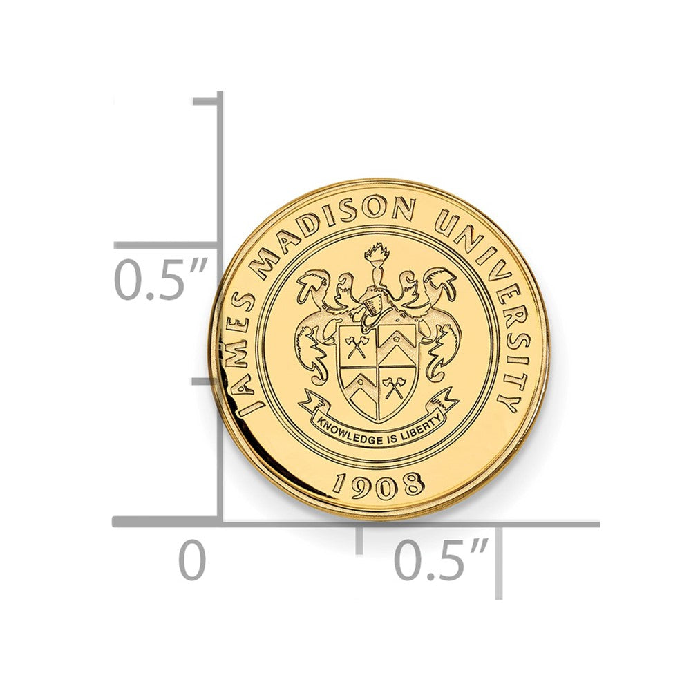 14K Gelbgold Gold Logoart James Madison University Wappen Anstecknadel