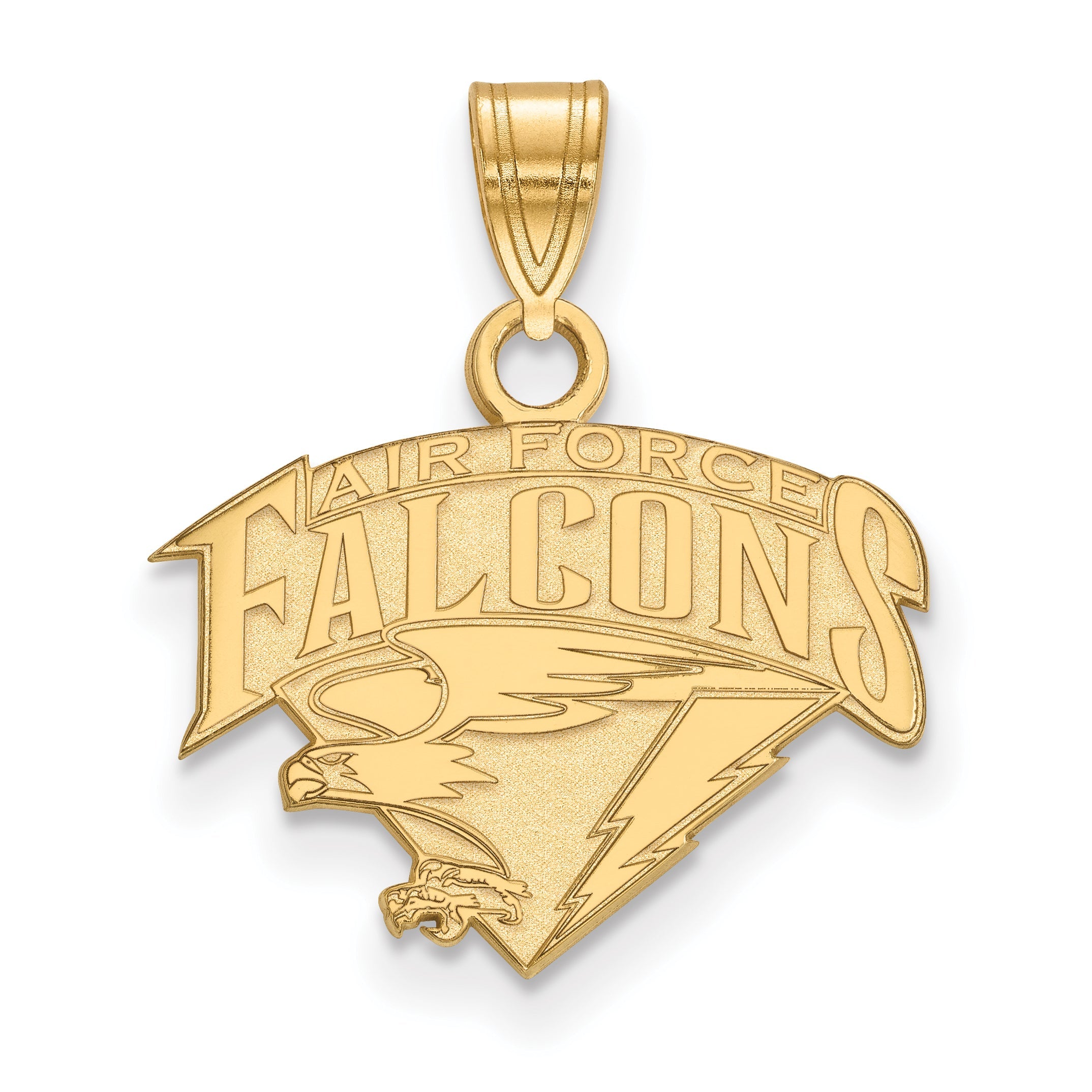 Vergoldet Sterlingsilber Logoart Vereinigt Staaten Luft Kraft Akademie Falcons Klein Anhänger
