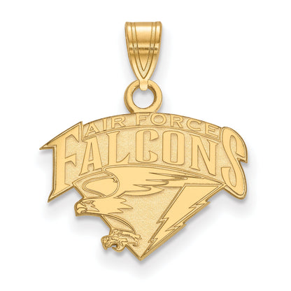 Vergoldet Sterlingsilber Logoart Vereinigt Staaten Luft Kraft Akademie Falcons Klein Anhänger