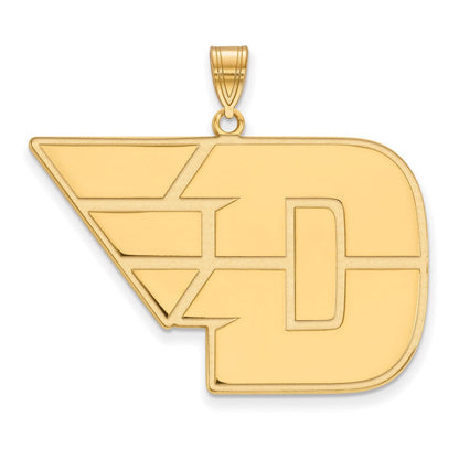 Vergoldet Sterlingsilber Logoart University Of Dayton Extra Groß Anhänger