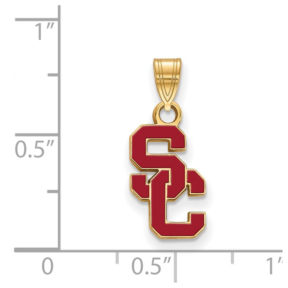 Vergoldet Sterlingsilber University Of Southern California S C Klein Emailliert Anhänger