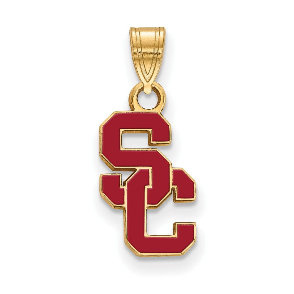 Vergoldet Sterlingsilber University Of Southern California S C Klein Emailliert Anhänger