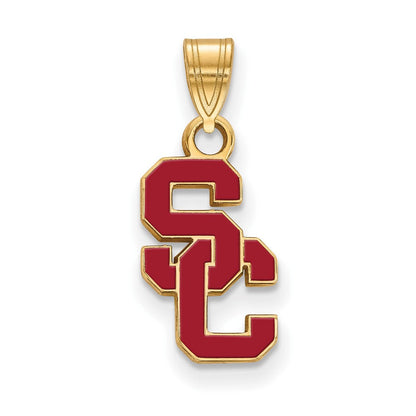 Vergoldet Sterlingsilber University Of Southern California S C Klein Emailliert Anhänger
