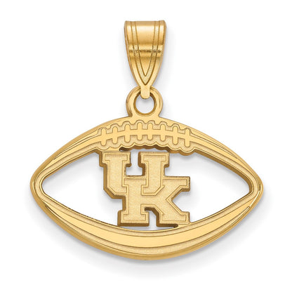 Vergoldet Sterlingsilber Logoart University Of Kentucky U K Football Anhänger