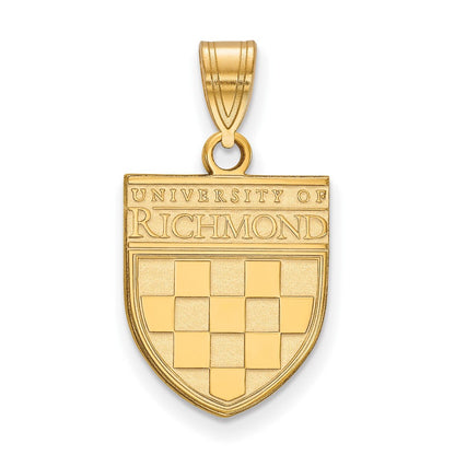Vergoldet Sterlingsilber Gp Logoart University Of Richmond Mittel Anhänger