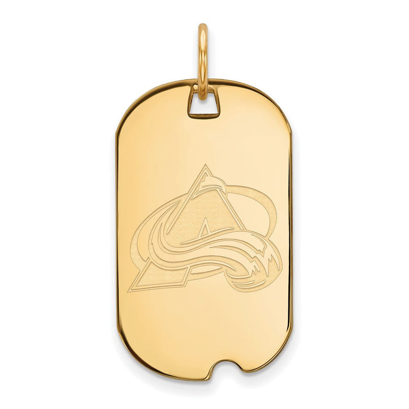Vergoldet Sterlingsilber Nhl Logoart Colorado Avalanche Klein Erkennungsmarke Anhänger