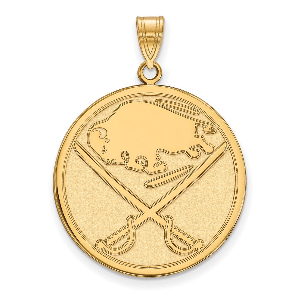 14K Gelbgold Nhl Logoart Buffalo Sabres Extra Groß Anhänger