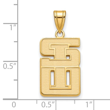 14K Gelbgold 14ky Logoart Southern Illinois University Groß Anhänger