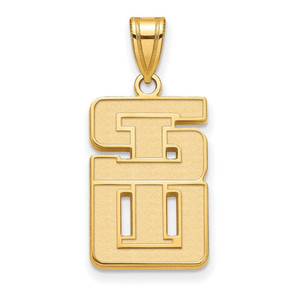 10K Gelbgold 10ky Logoart Southern Illinois University Groß Anhänger