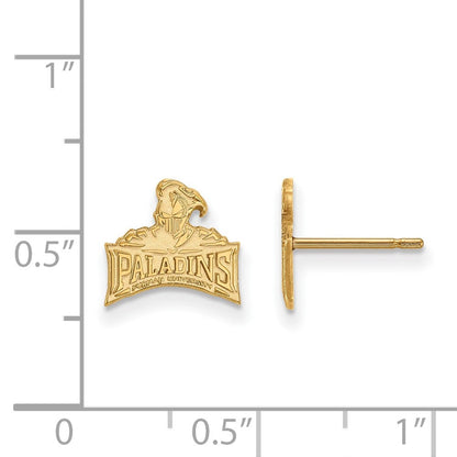 10K Gelbgold Logoart Furman University Paladins Extra Klein Ohrstecker