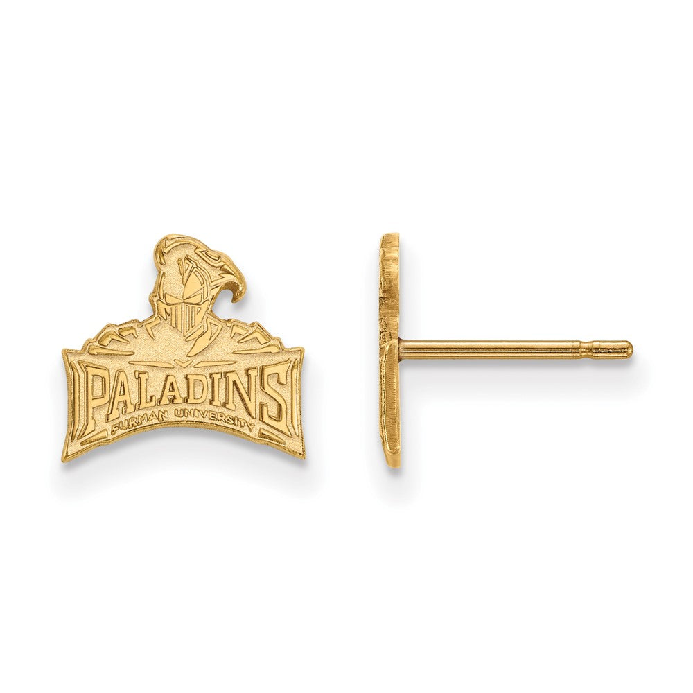 10K Gelbgold Logoart Furman University Paladins Extra Klein Ohrstecker