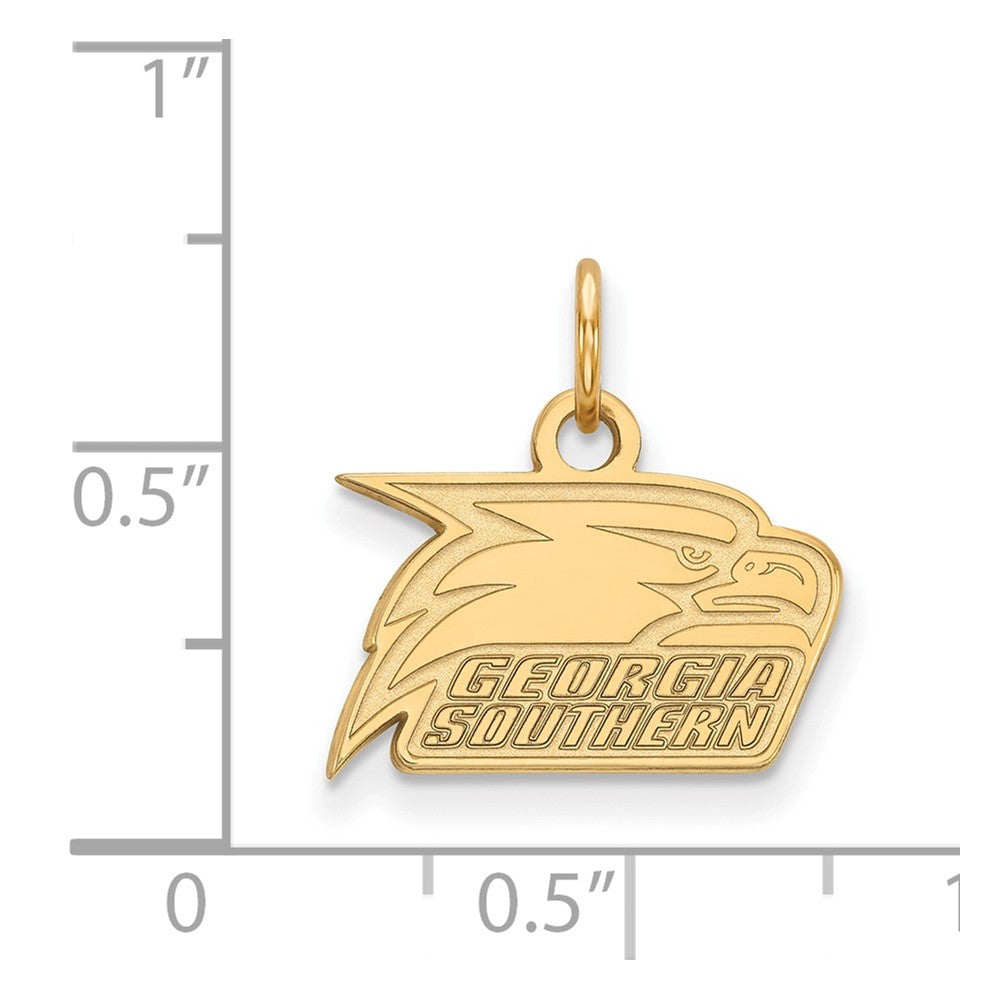 10K Gelbgold Logoart Georgia Southern University Adler Extra Klein Anhänger