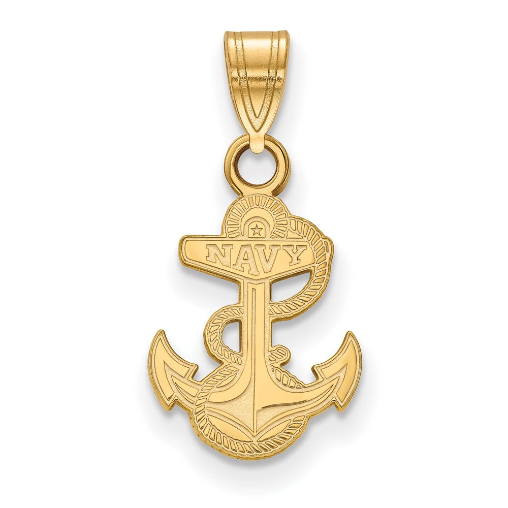 Vergoldet Sterlingsilber Logoart Us Naval Akademie Anker Klein Anhänger